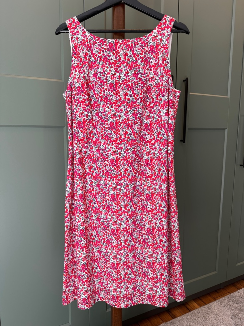 Lord & Taylor Liberty of London Cotton Floral Sleeveless Midi Dress